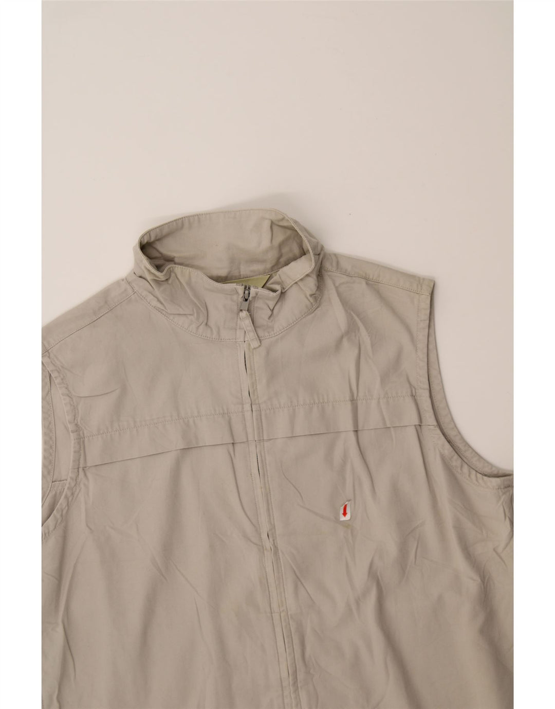 EDDIE BAUER Womens Gilet UK 10 Small Beige Cotton Vintage Eddie Bauer and Second-Hand Eddie Bauer from Messina Hembry 