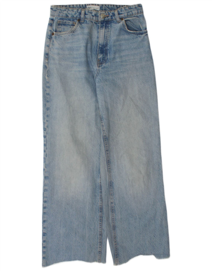 Zara Dame Løse Jeans EU 38 Small W28 L29 Blå