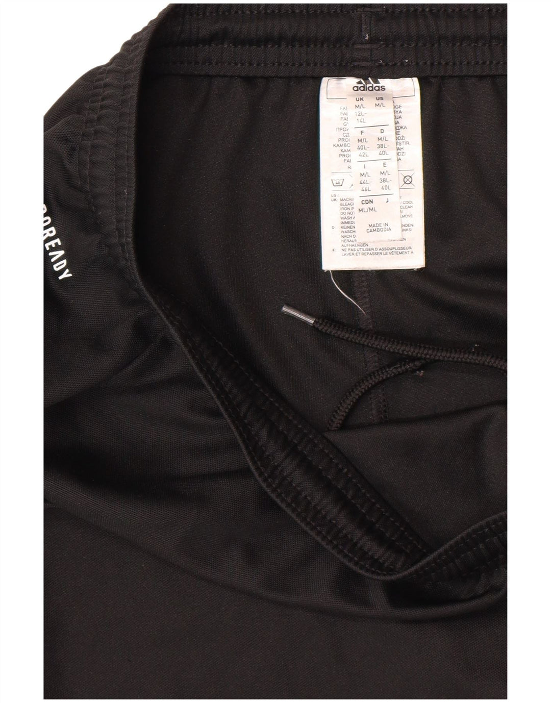 ADIDAS Womens Aeroready Sport Shorts UK 12 Medium Black Polyester