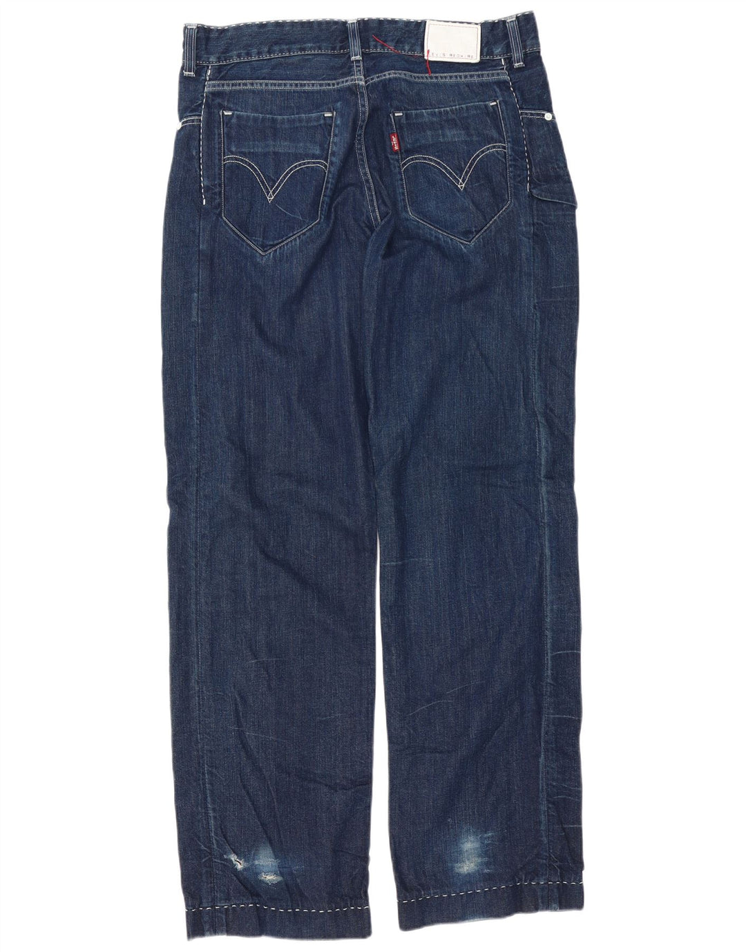 Levi's Straight Jeans til mænd W34 L34 Marineblå bomuld