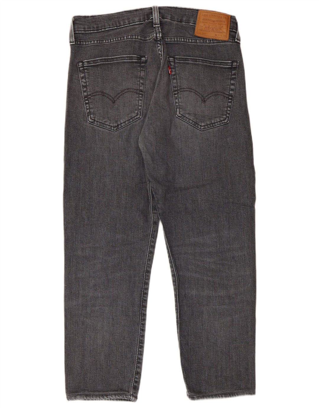 Levi's Herre 502 tilspidsede cropped jeans W31 L24 grå bomuld