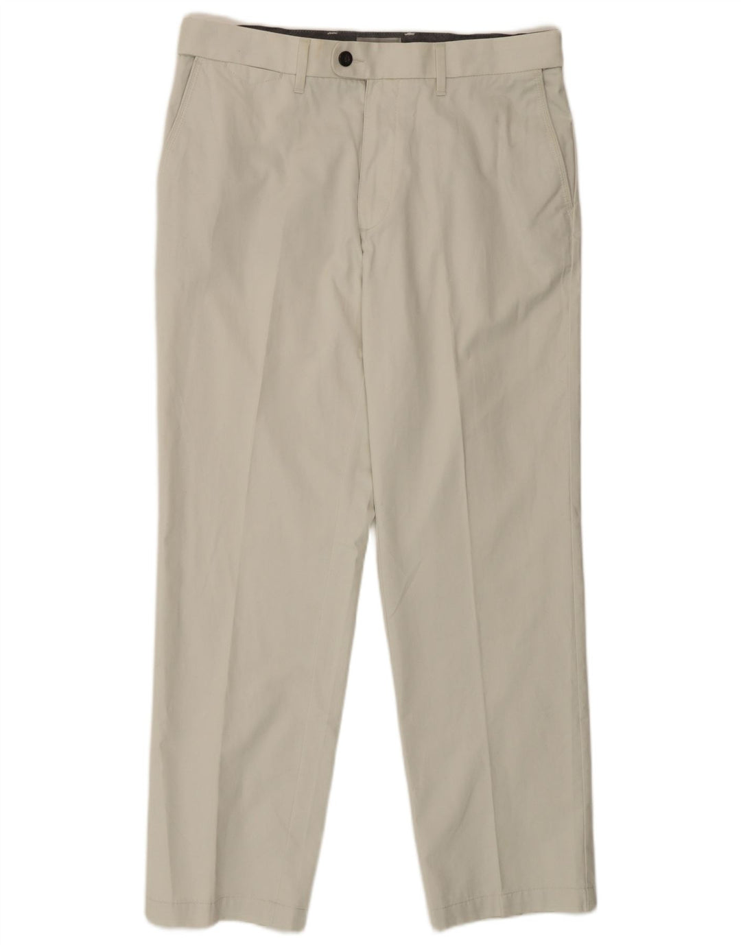 Marks & Spencer Herre Regular Fit Chinobukser W34 L29 Hvid bomuld