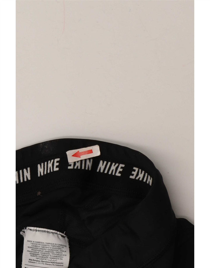 Nike Dame Dri Fit Leggings Lille sort stribet polyester