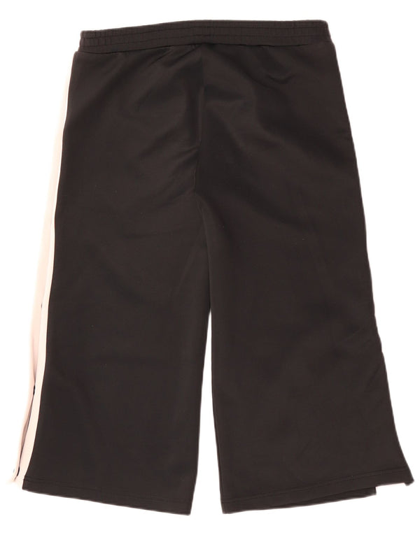 KAPPA Dame Capri Træningsdragt Bukser UK 16 Large Black Colourblock