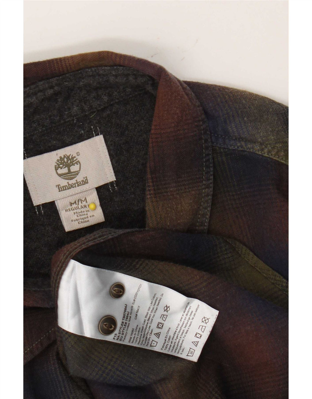 Timberland Herre Regular Fit Flanellskjorte Medium Flerfarvet ternet bomuld