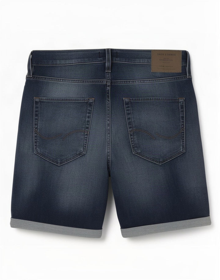 Jack & Jones denimshorts til mænd Small W32 blå bomuld