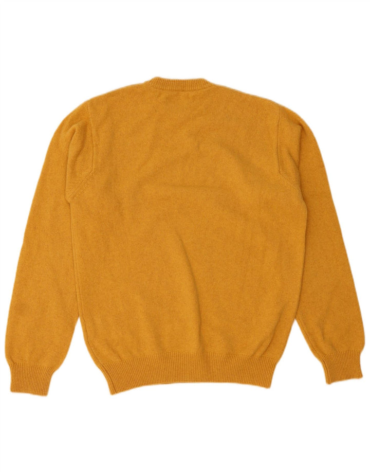 MARLBORO CLASSICS Herre sweater med rund hals, medium gul uld