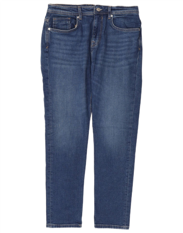 Zara Herre Slim Jeans EU 42 Large W32 L29 Blå Bomuld
