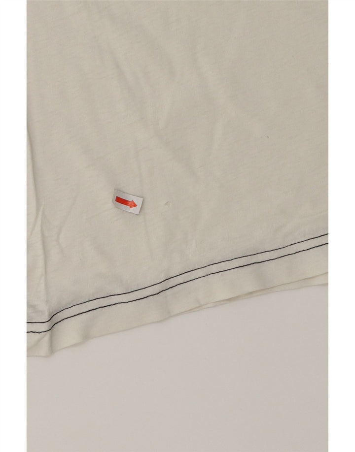 TOMMY HILFIGER Mens Graphic T-Shirt Top Small White Cotton Vintage Tommy Hilfiger and Second-Hand Tommy Hilfiger from Messina Hembry 