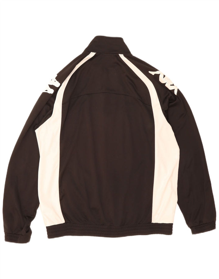 Kappa Herre grafisk træningsdragt Topjakke 2XL Sort Colourblock Polyester