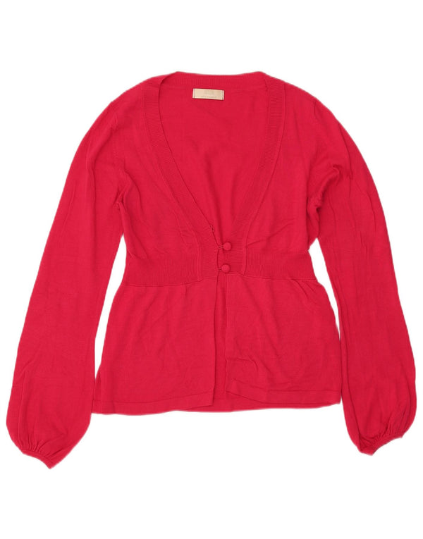 Marks & Spencer Dame Cardigan Sweater UK 8 Small Pink Viscose