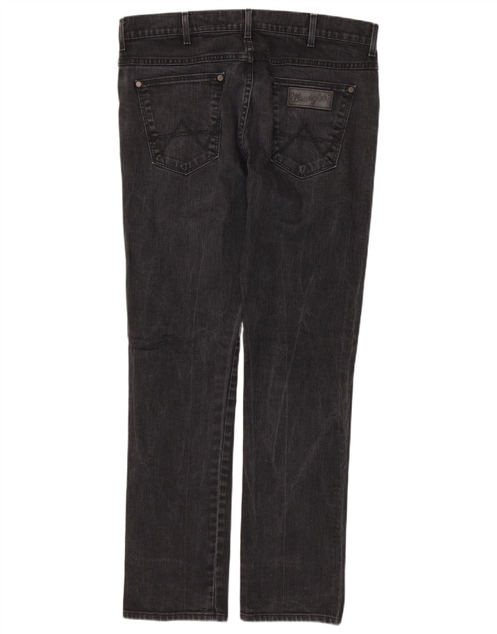 WRANGLER Herre Vegas Skinny Jeans W36 L34 Sort Bomuld