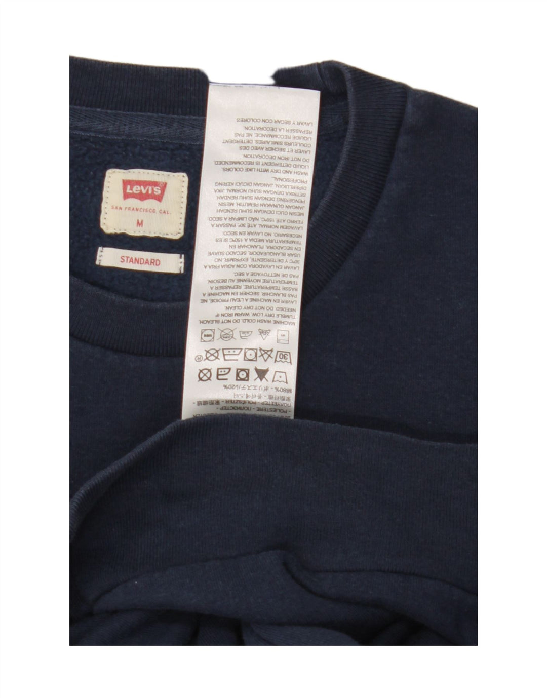 Levi's Herre Standard grafisk sweatshirt Jumper Medium Navyblå Bomuld