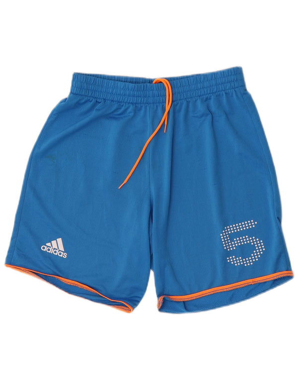 Adidas Herre grafiske sportsshorts Små blå polyester