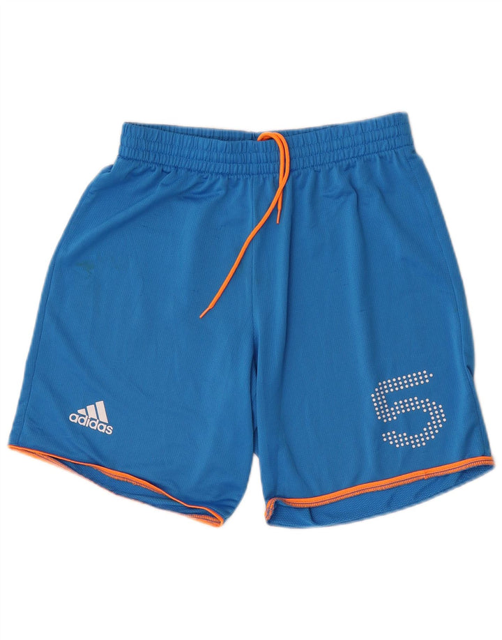 Adidas Herre grafiske sportsshorts Små blå polyester