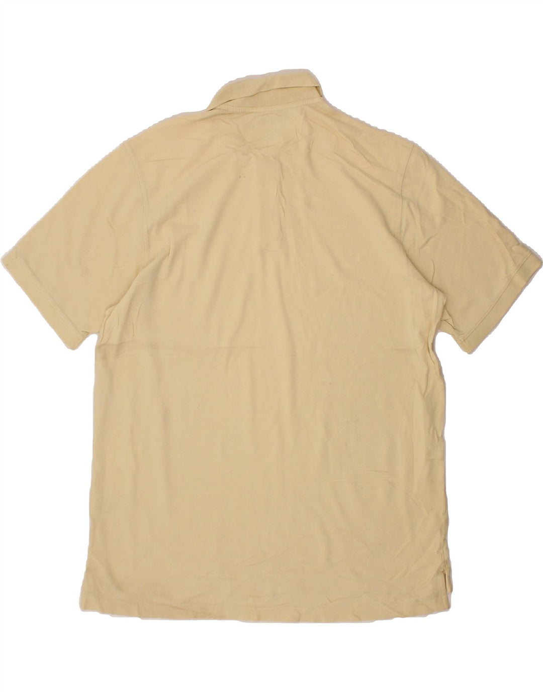 EDDIE BAUER Mens Tall Polo Shirt Large Yellow Cotton Vintage Eddie Bauer and Second-Hand Eddie Bauer from Messina Hembry 