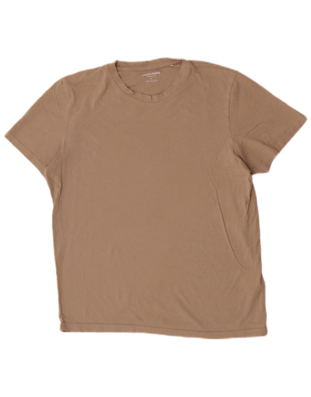 Jack & Jones herre T-shirt top medium brun bomuld