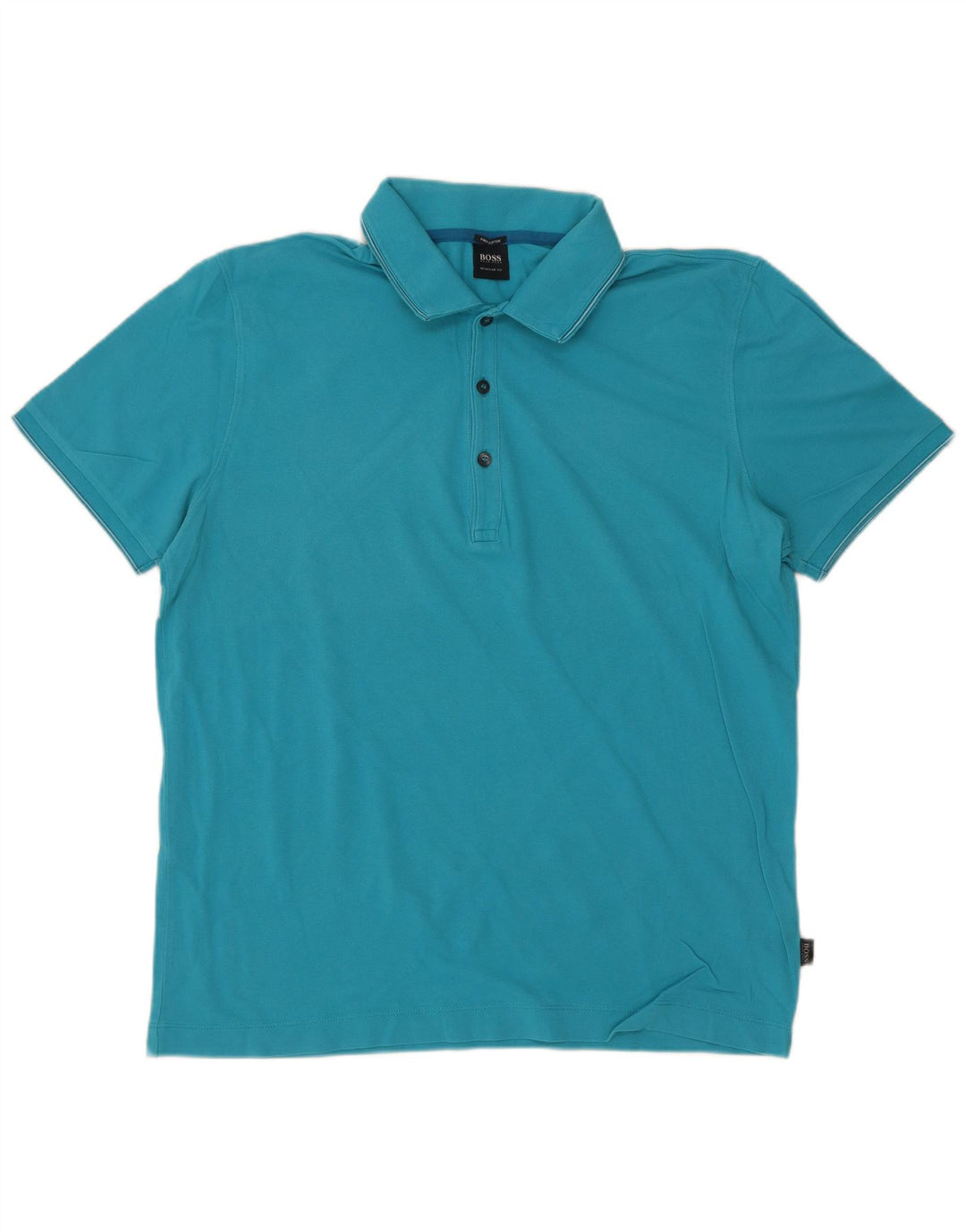 Hugo Boss Herre Regular Fit Polo Shirt XL Blå Bomuld