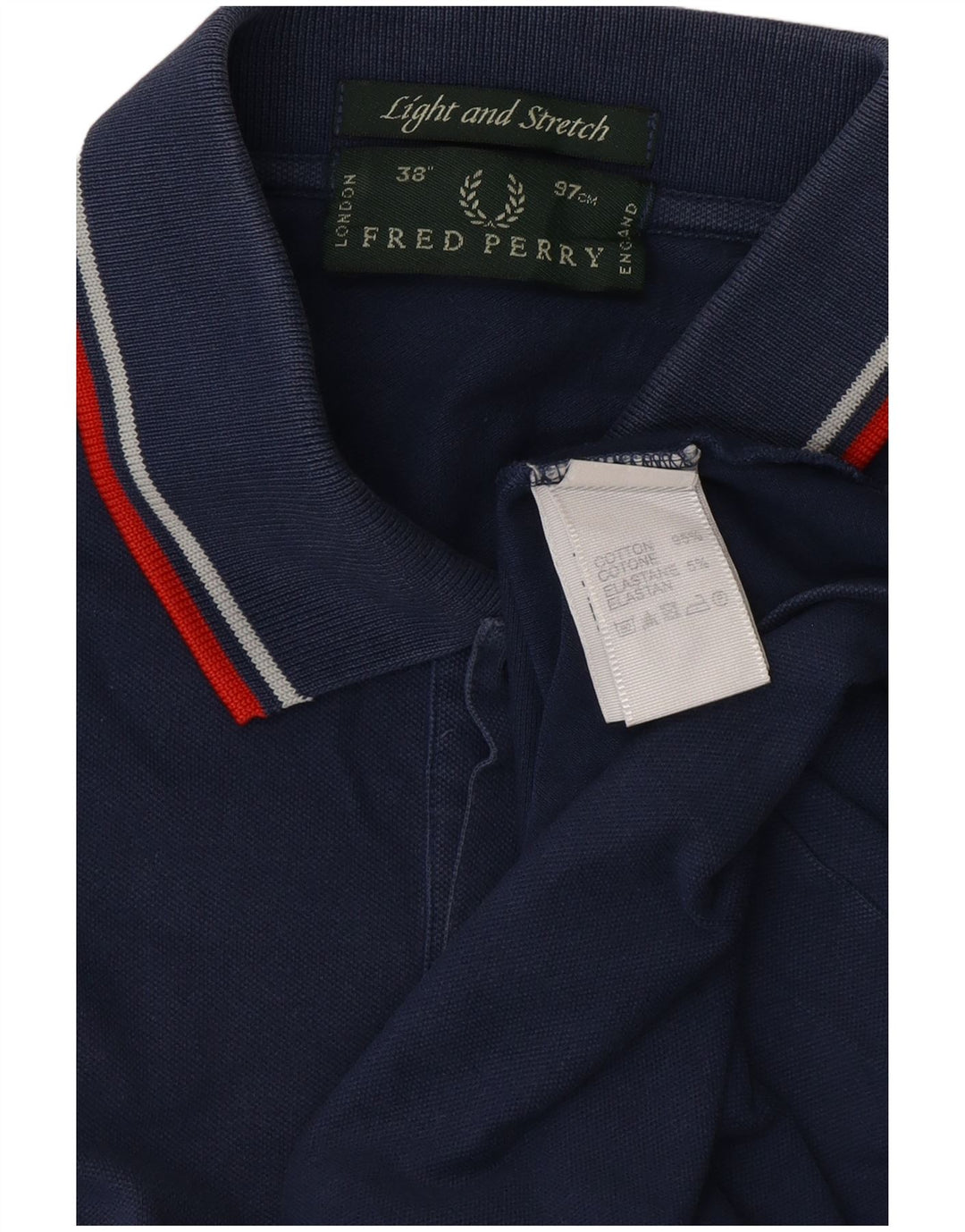 FRED PERRY Poloshirt til mænd Lille marineblå bomuld