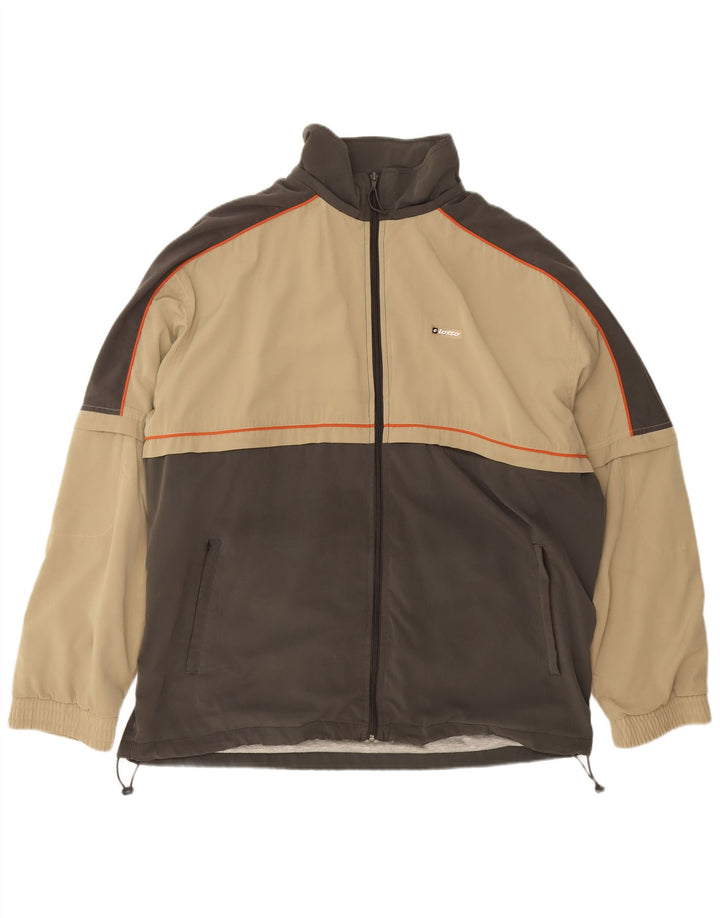 Lotto Herre træningsdragt Topjakke 2XL Beige Colourblock Polyester