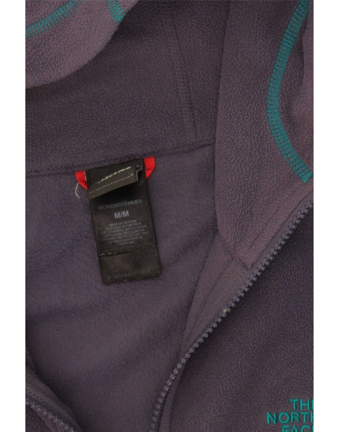 The North Face Fleecejakke med hætte til kvinder UK 14 Medium Lilla Polyester