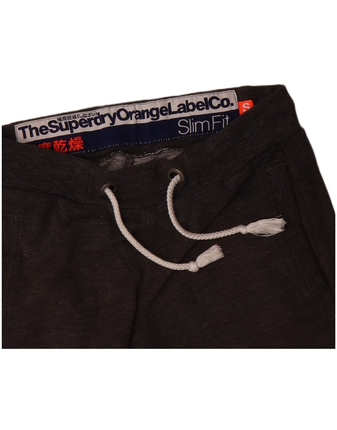SUPERDRY Mens Slim Fit Sport Shorts Small  Grey Cotton