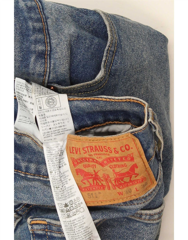 Levi's Herre 511 Slim Jeans W30 L32 Blå Bomuld