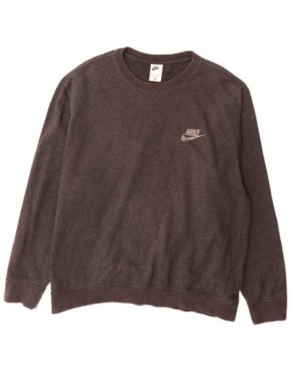 Nike Sweatshirt Jumper til mænd 2XL Grå bomuld