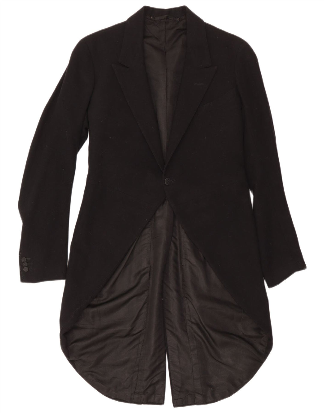 Vintage Herre 1-knap frakke Blazer Jacket UK 34 XS Sort
