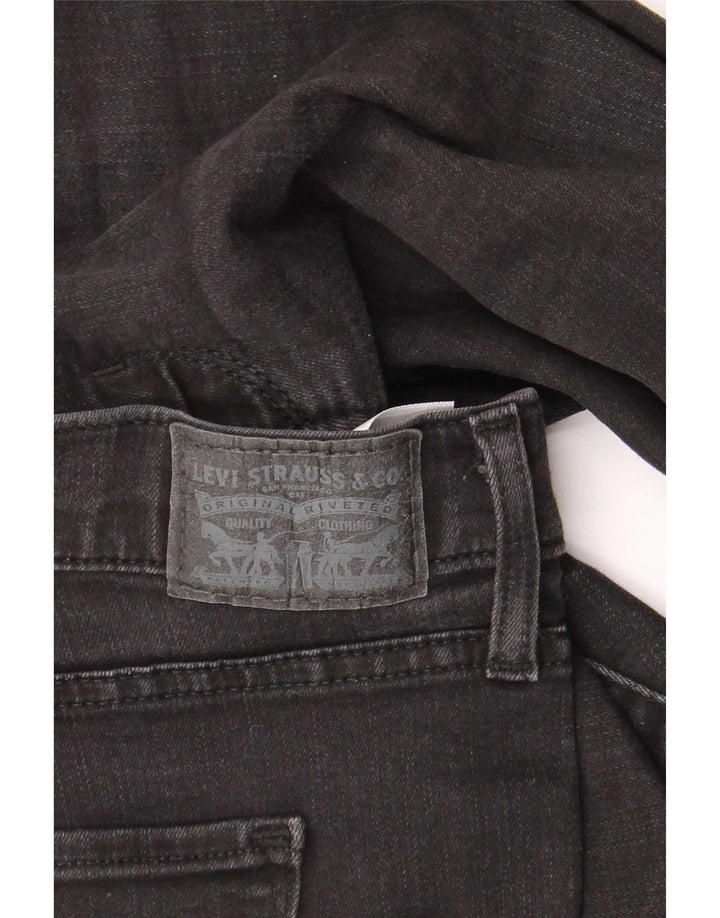 Levi's Womens 314 Shaping Straight Jeans W32 L30 Sort bomuld