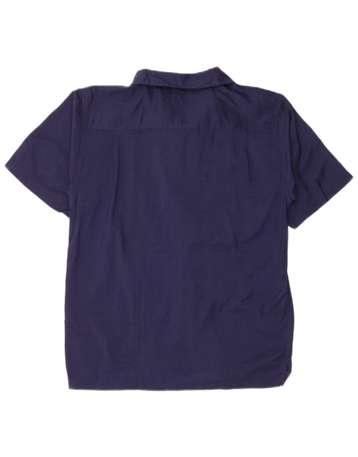 Mossimo drenge kortærmet skjorte 14-15 år Stor marineblå stribet