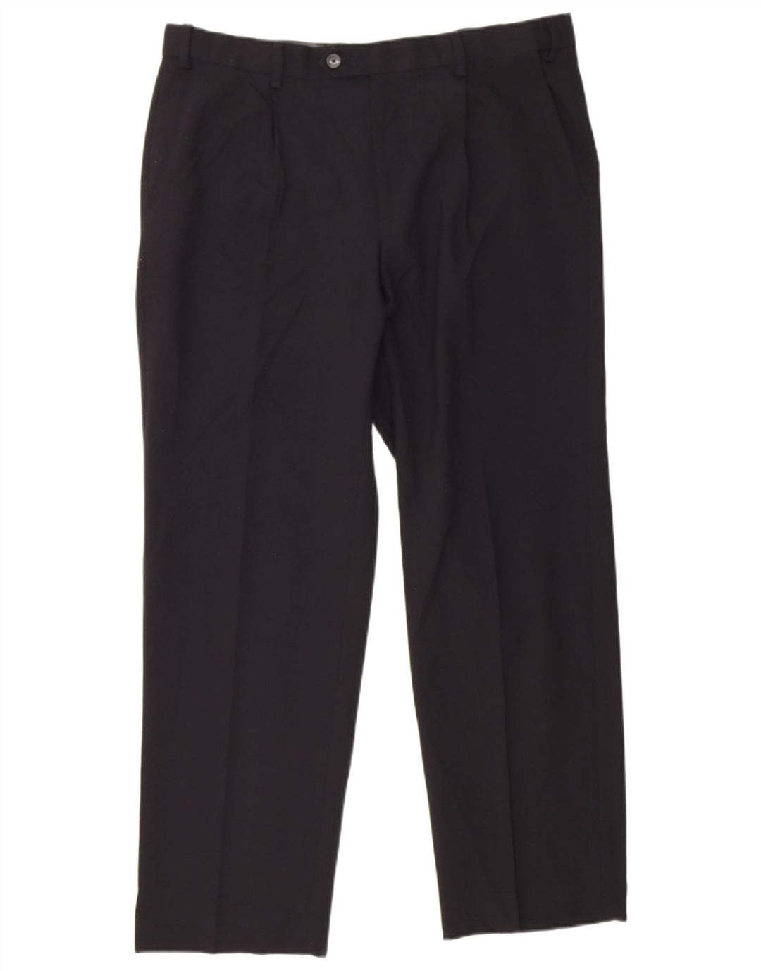 Marks & Spencer Herre Pegged Regular Suit Bukser W36 L29 Sort Polyester