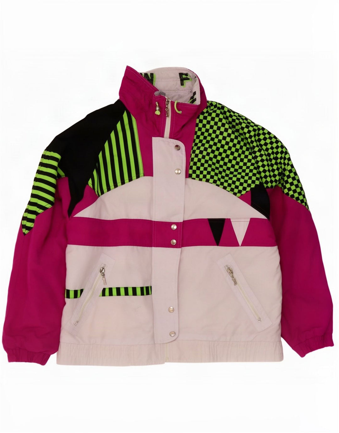 Rodeo Womens By C&A Skijakke EU 38 Medium White Colourblock Polyester