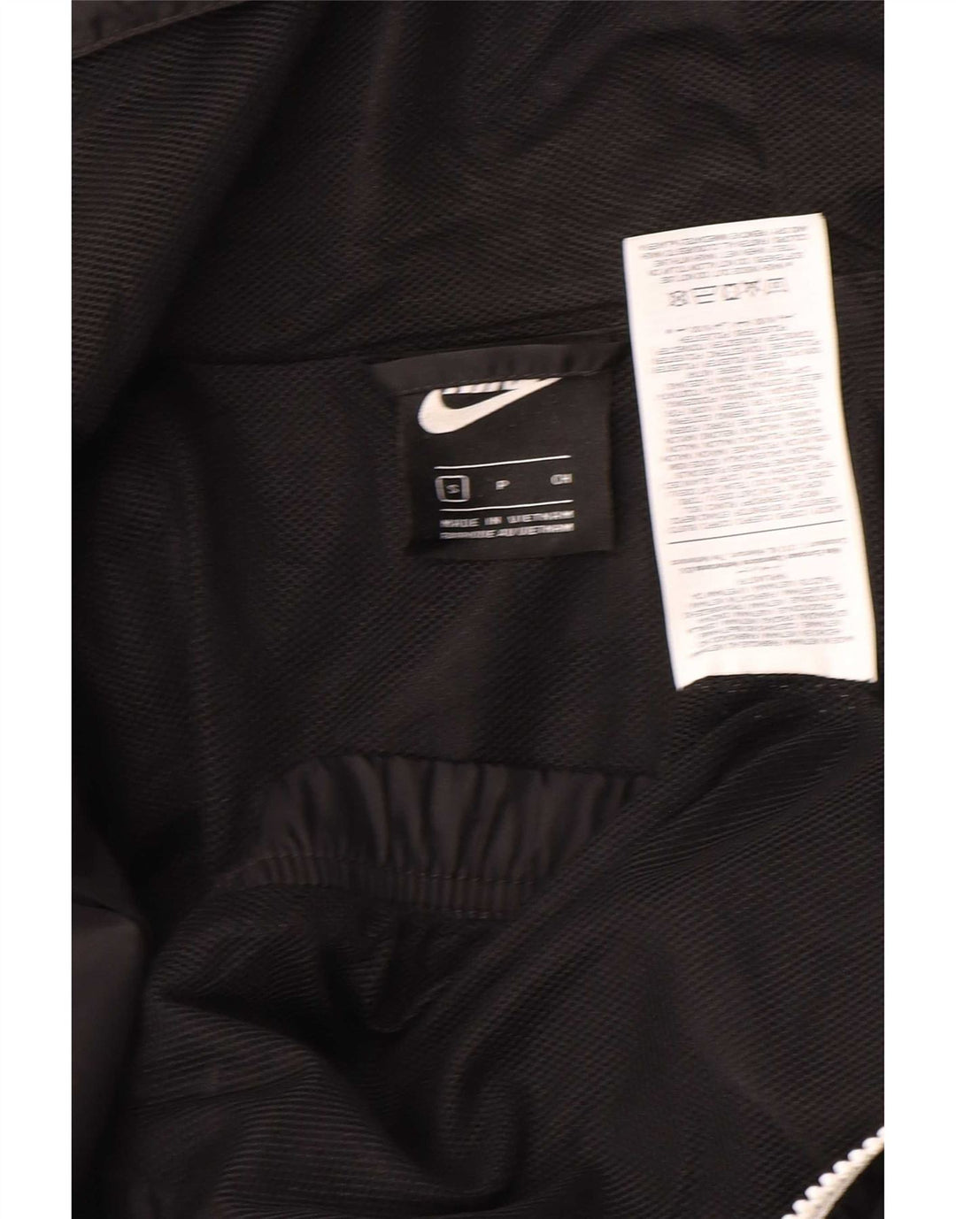 Nike Bomberjakke med hætte til mænd UK 36 Lille sort polyester