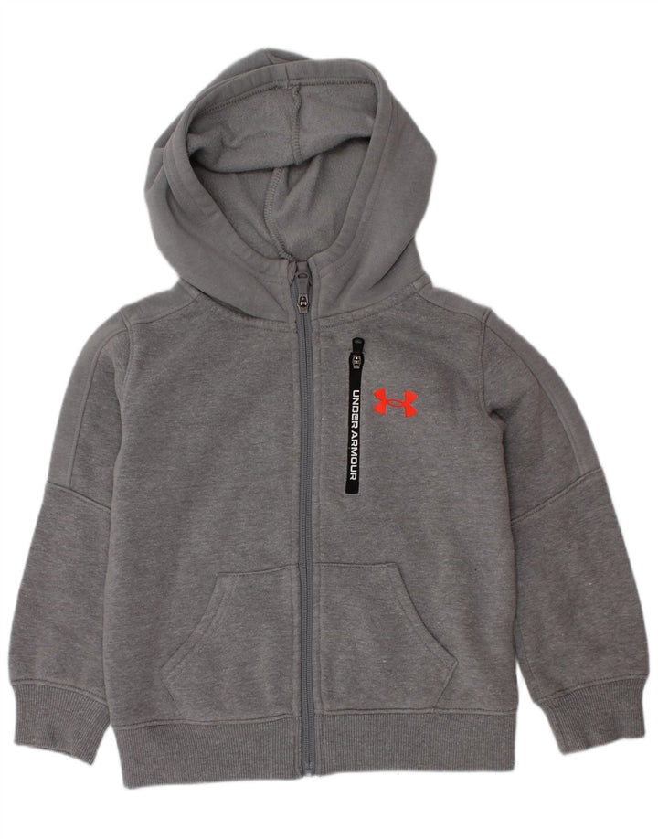 UNDER ARMOUR Drenge hættetrøje med lynlås 3-4 år Grå