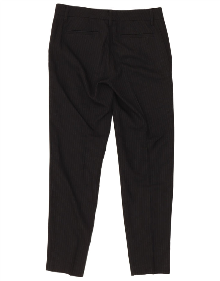 Stefanel Dame 1 knap 2 stykke jakkesæt IT 40 Small W28 L28 Sort nålestribe