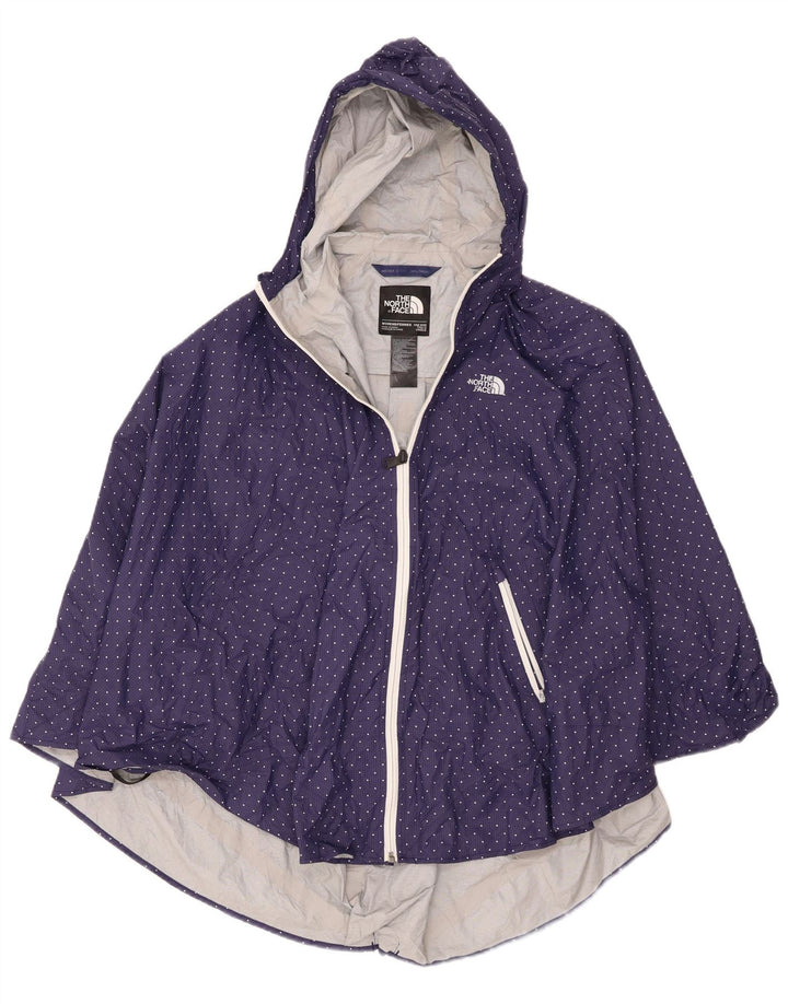 The North Face Dame Hætte Poncho Regnjakke One Size Marineblå Plettet