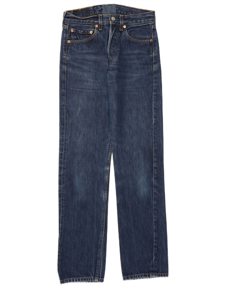 Levi's Herre 501 Straight Jeans W26 L32 Blå