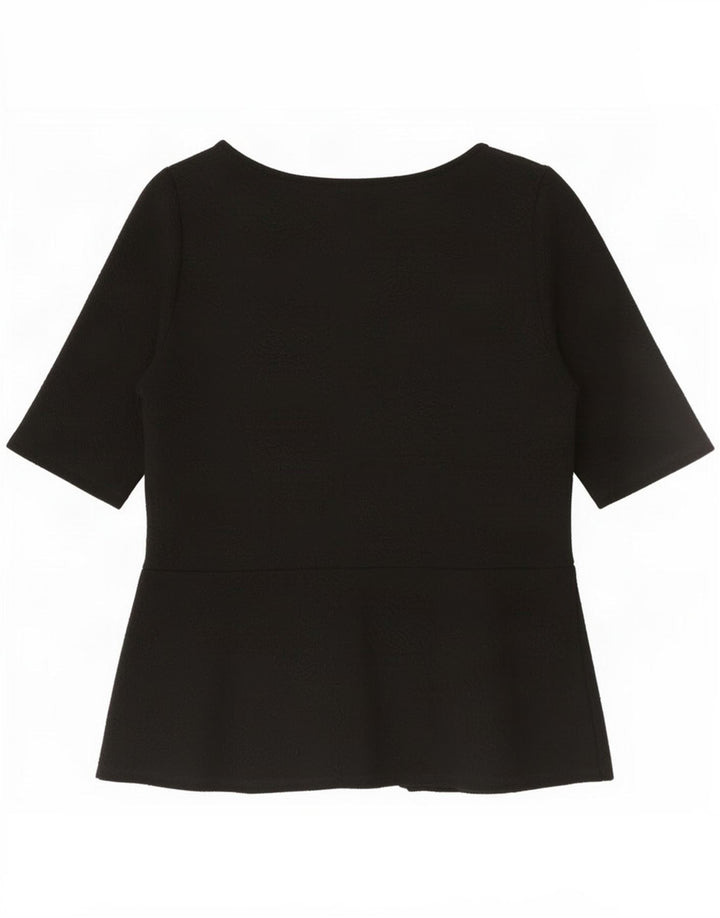 Marks & Spencer Damebluse Top UK 10 Small Black Polyester