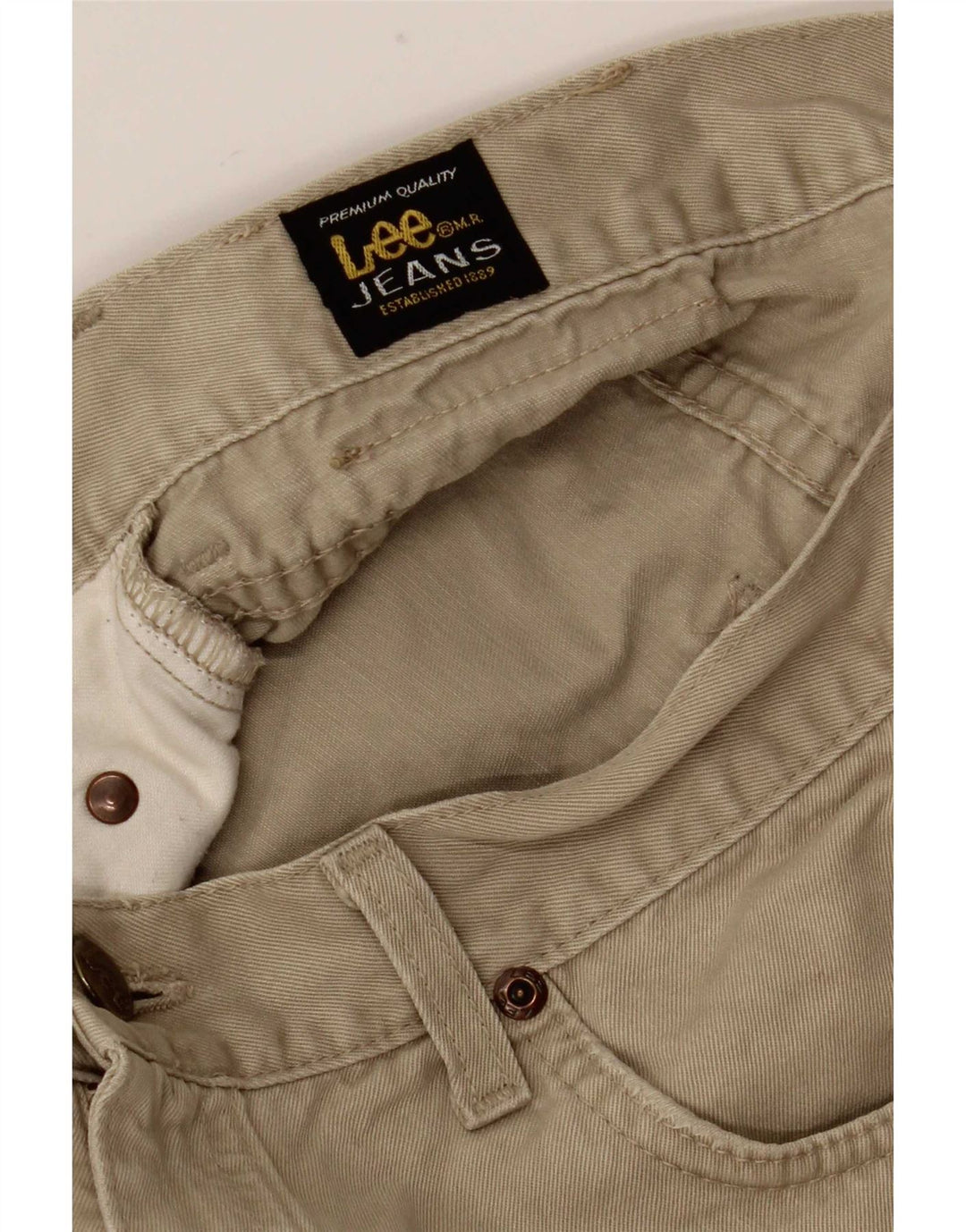 Lee Straight Casual Bukser til mænd W30 L32 Khaki