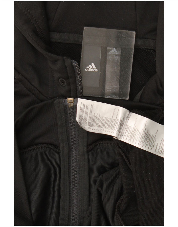 Adidas Hættetrøje med lynlås til mænd mellem sort polyester