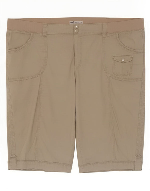 Lee Herre Easy Fit Cargo Shorts 4XL W48 Beige Bomuld