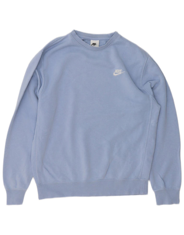 Nike Mens Sweatshirt Jumper Small Blue Cotton