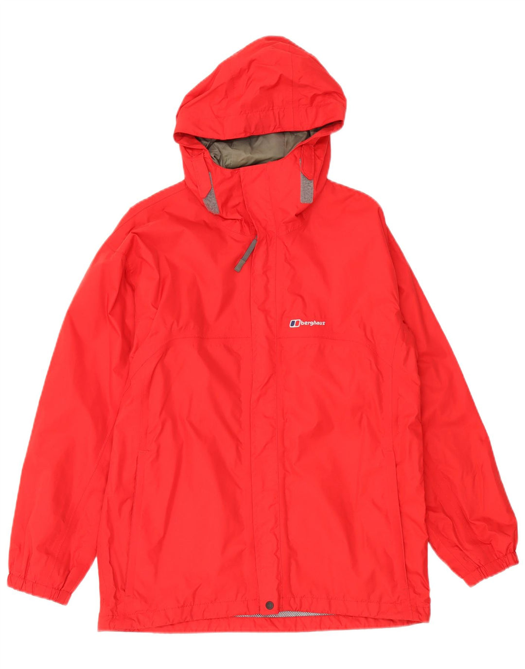 Berghaus Regnjakke med hætte til drenge 12-13 år Rød Nylon