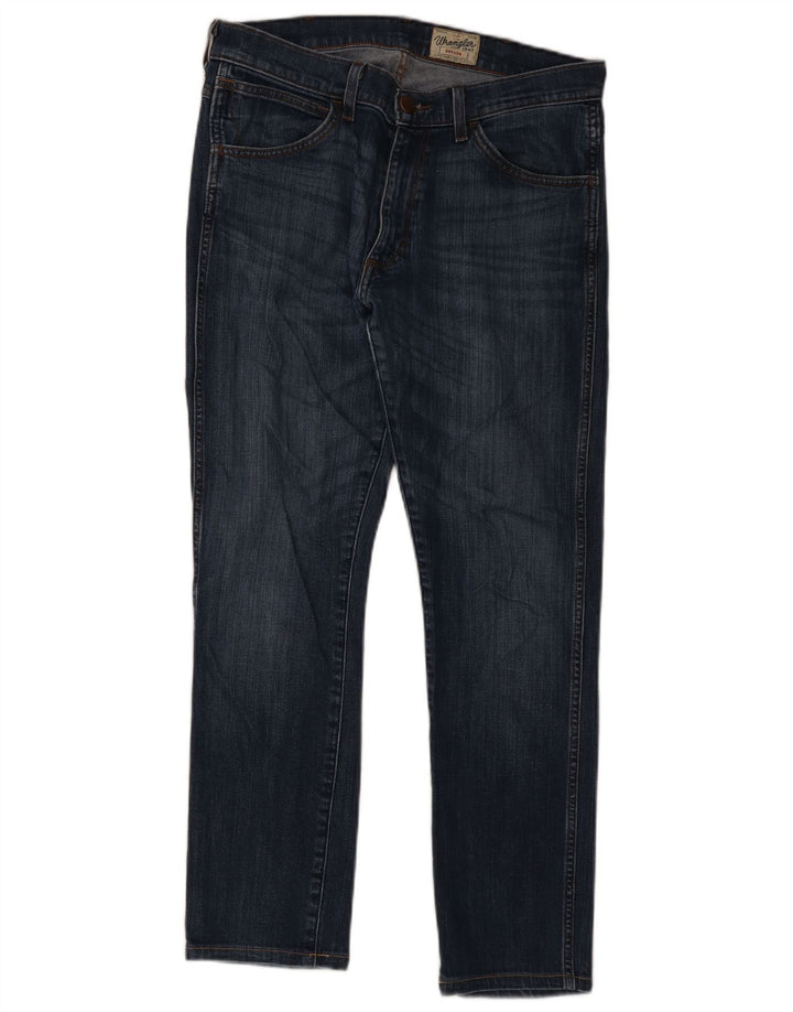 Wrangler Herre Bryson Slim Jeans W33 L28 Marineblå Bomuld