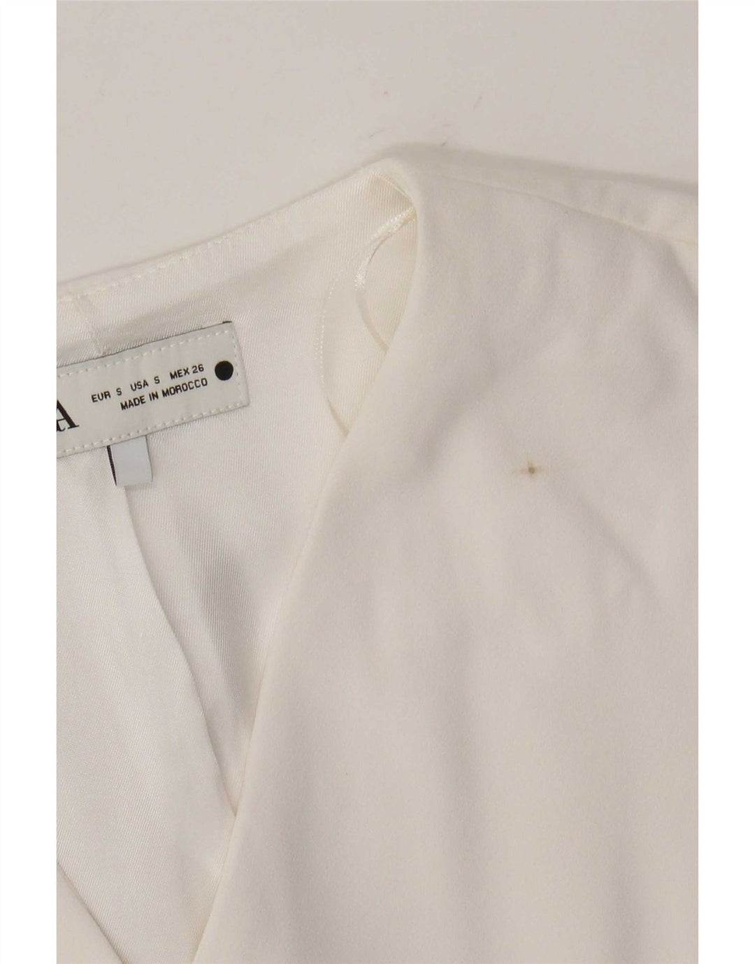 Zara Damevest UK 10 Small White Polyester