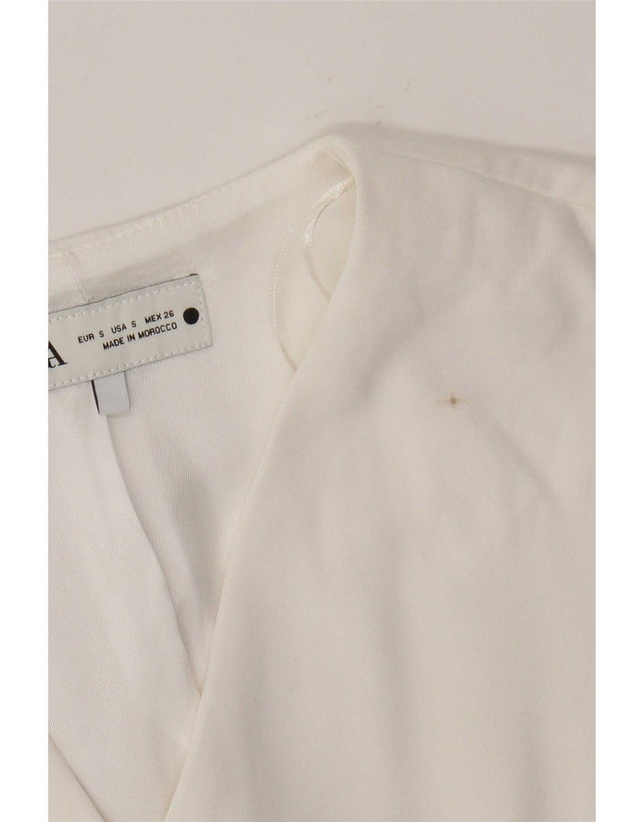 Zara Damevest UK 10 Small White Polyester