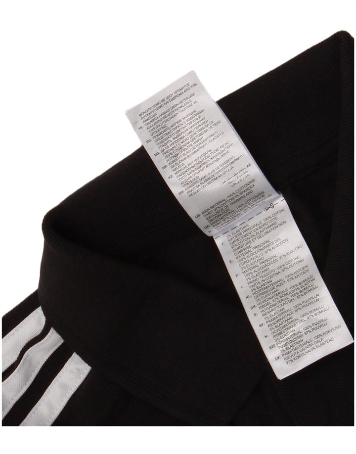 Adidas Polo Shirt til mænd, lille sort bomuld