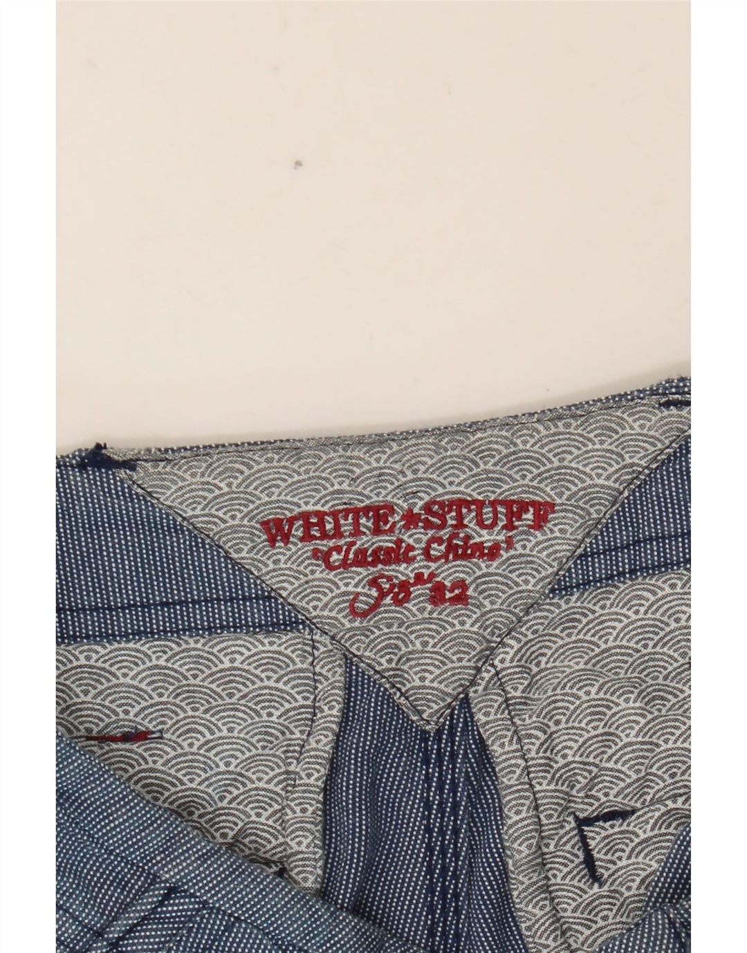 White Stuff Herre Chino Shorts W32 Medium Blue Bomuld