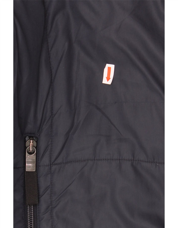 ROHAN Herre Unisex polstret jakke UK 38 Medium Navy Blue Polyamid